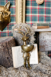 Brass Standing Deer
