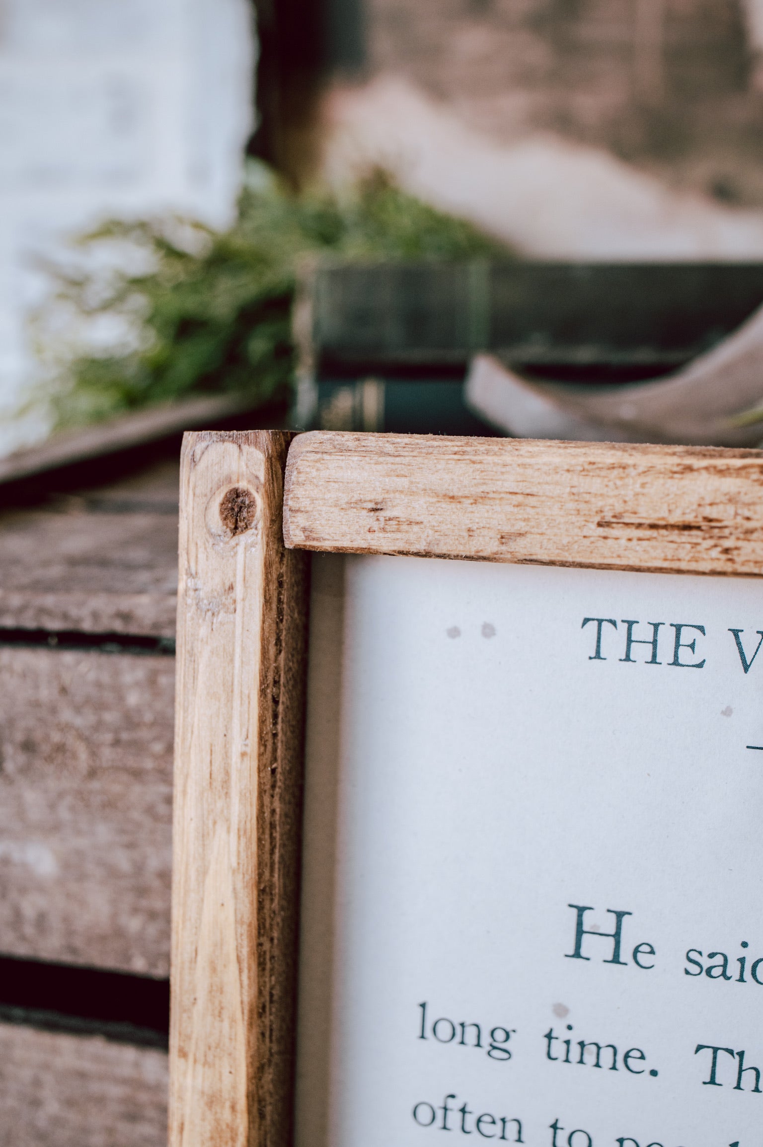 Handmade "Velveteen Rabbit" Framed Sign The Little Burlap Barn®