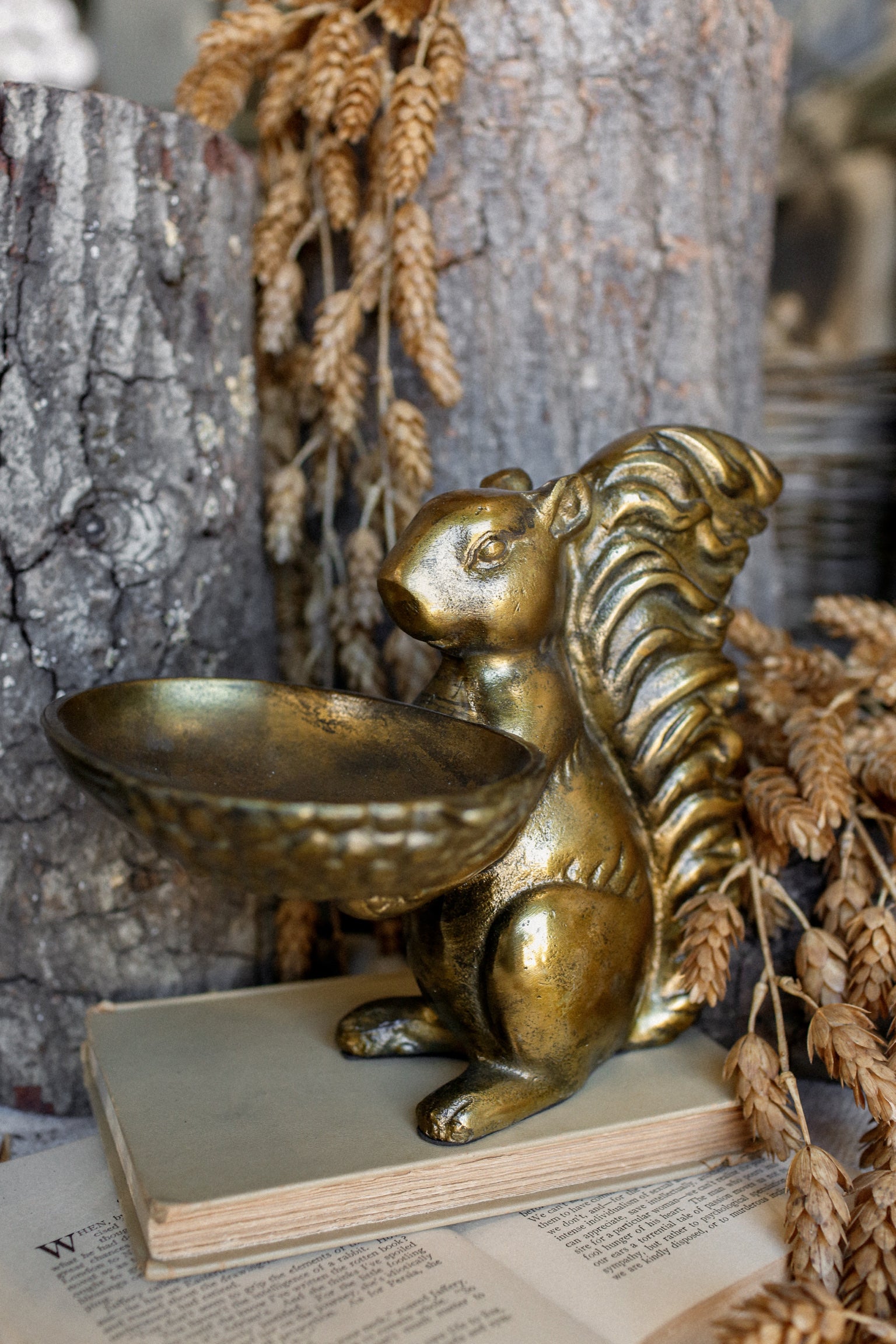Brass Squirrel Figurine