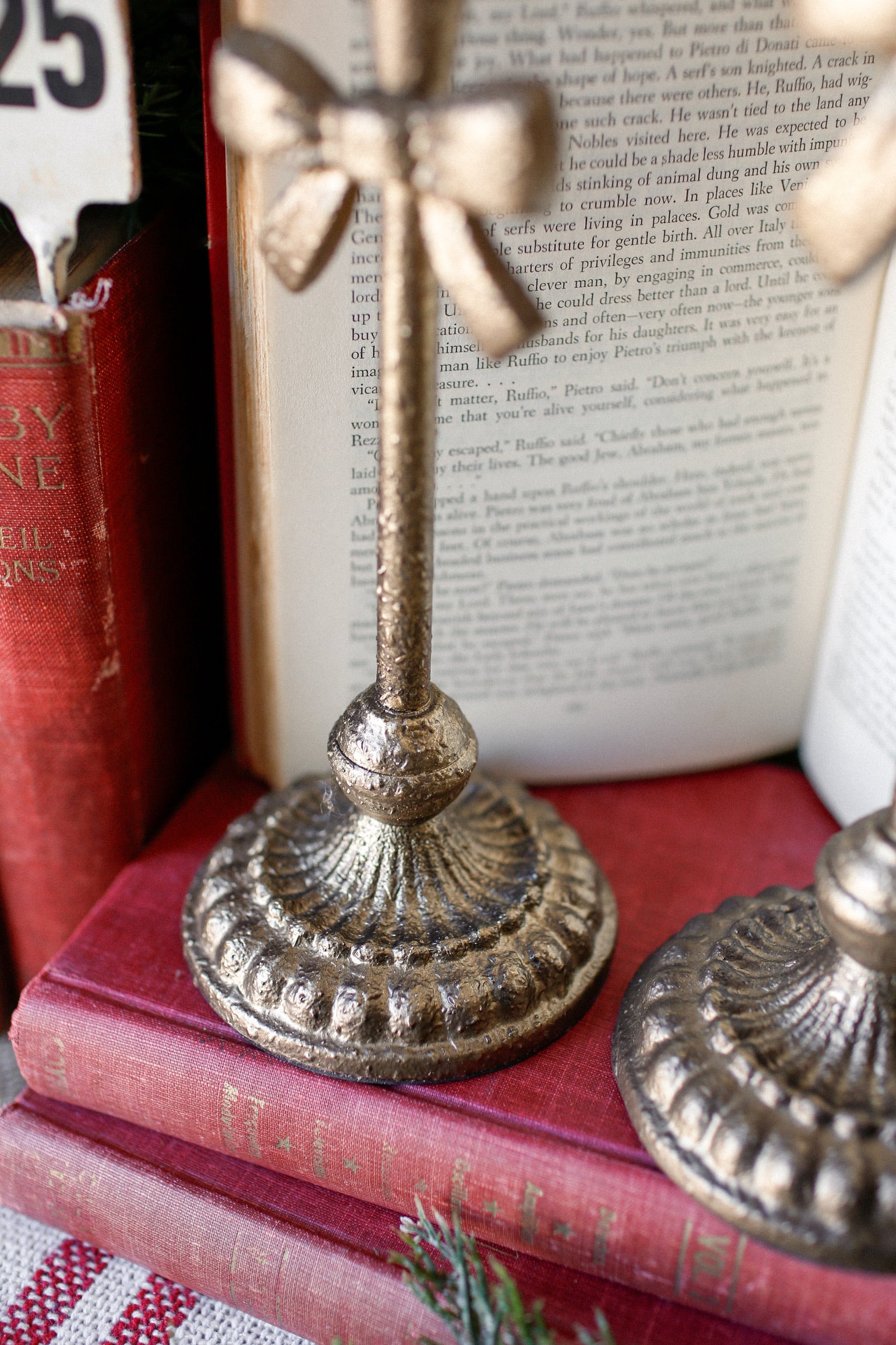 Fluted Bow Candlestick
