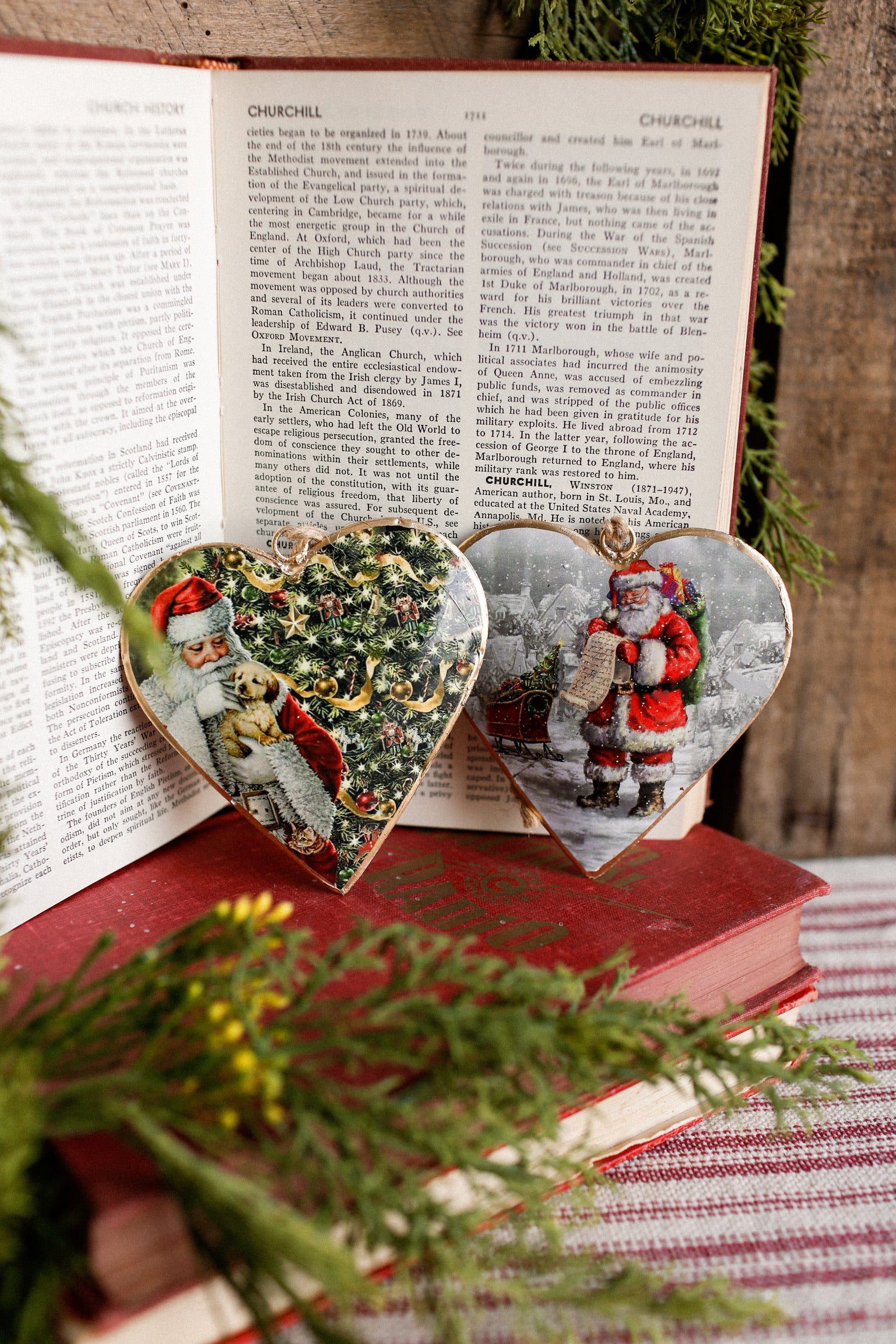 Santa Heart Ornament