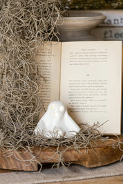 Stoneware Lighted Ghost Creative Co-Op