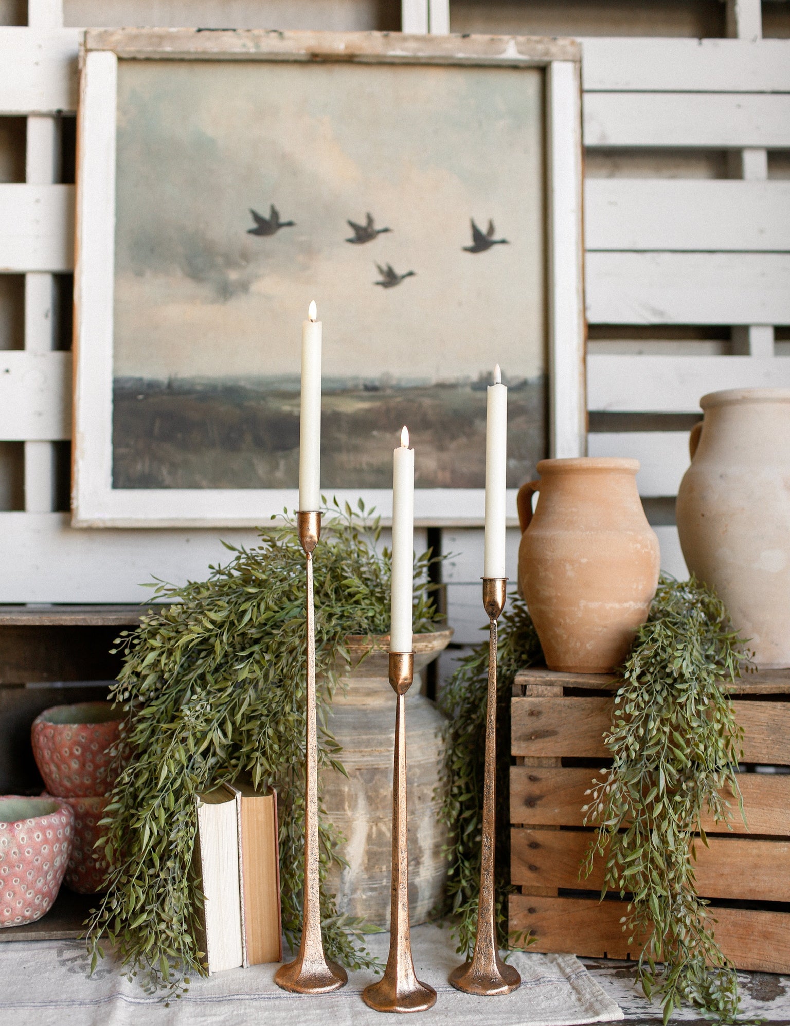 Hand-Forged Copper Candlestick The Little Burlap Barn®