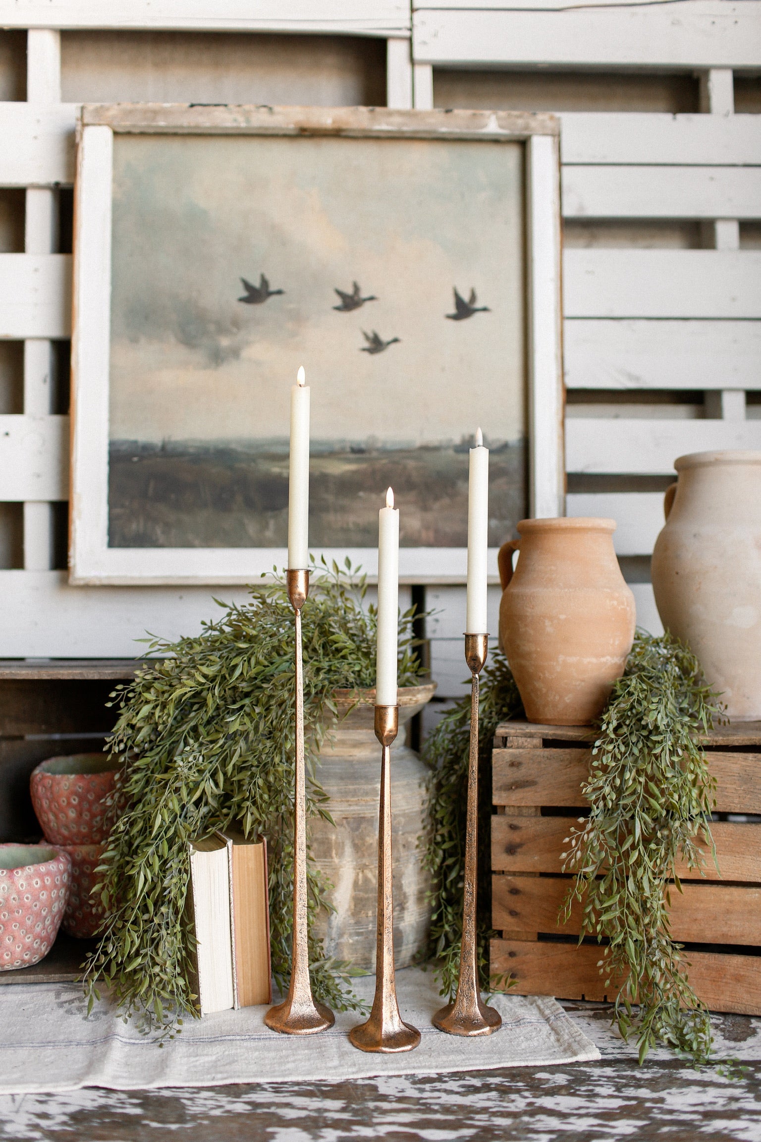 Hand-Forged Copper Candlestick The Little Burlap Barn®