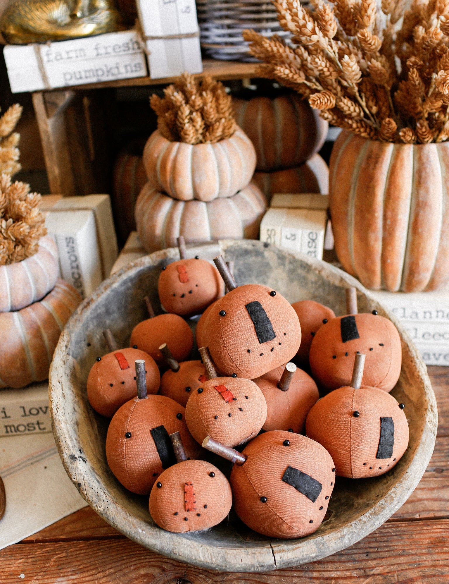 Primitive Pumpkin Head The Little Burlap Barn®