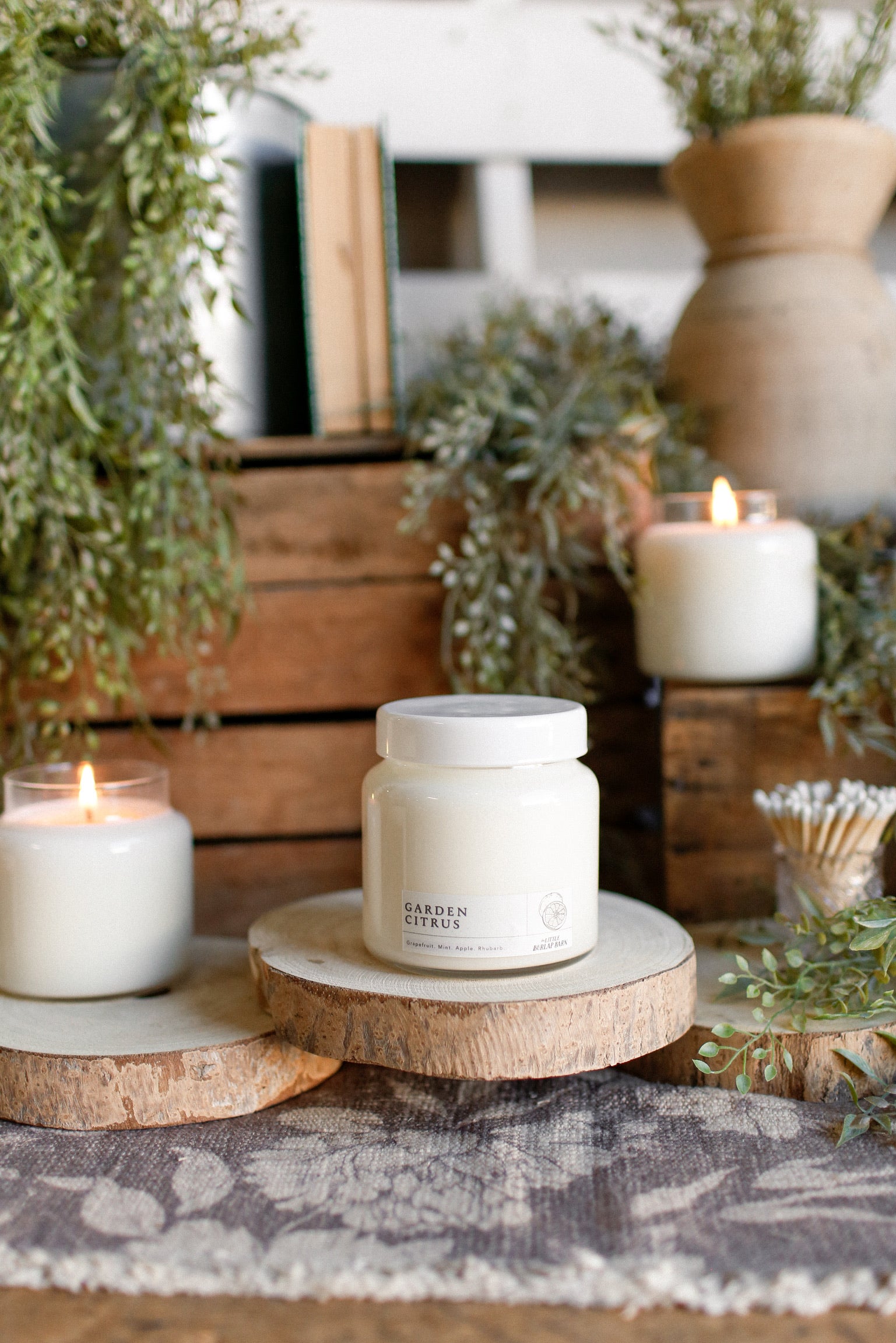 Apothecary Candle -- Garden Citrus The Little Burlap Barn®