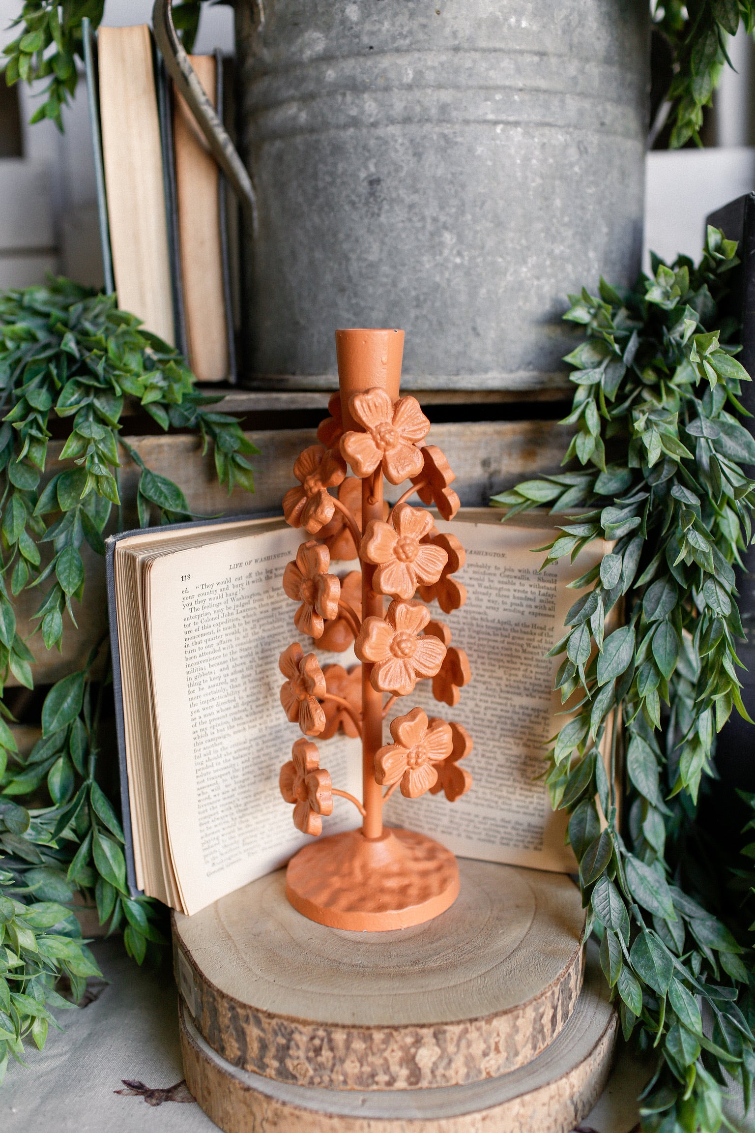 Cast Iron Wonderland Candlestick