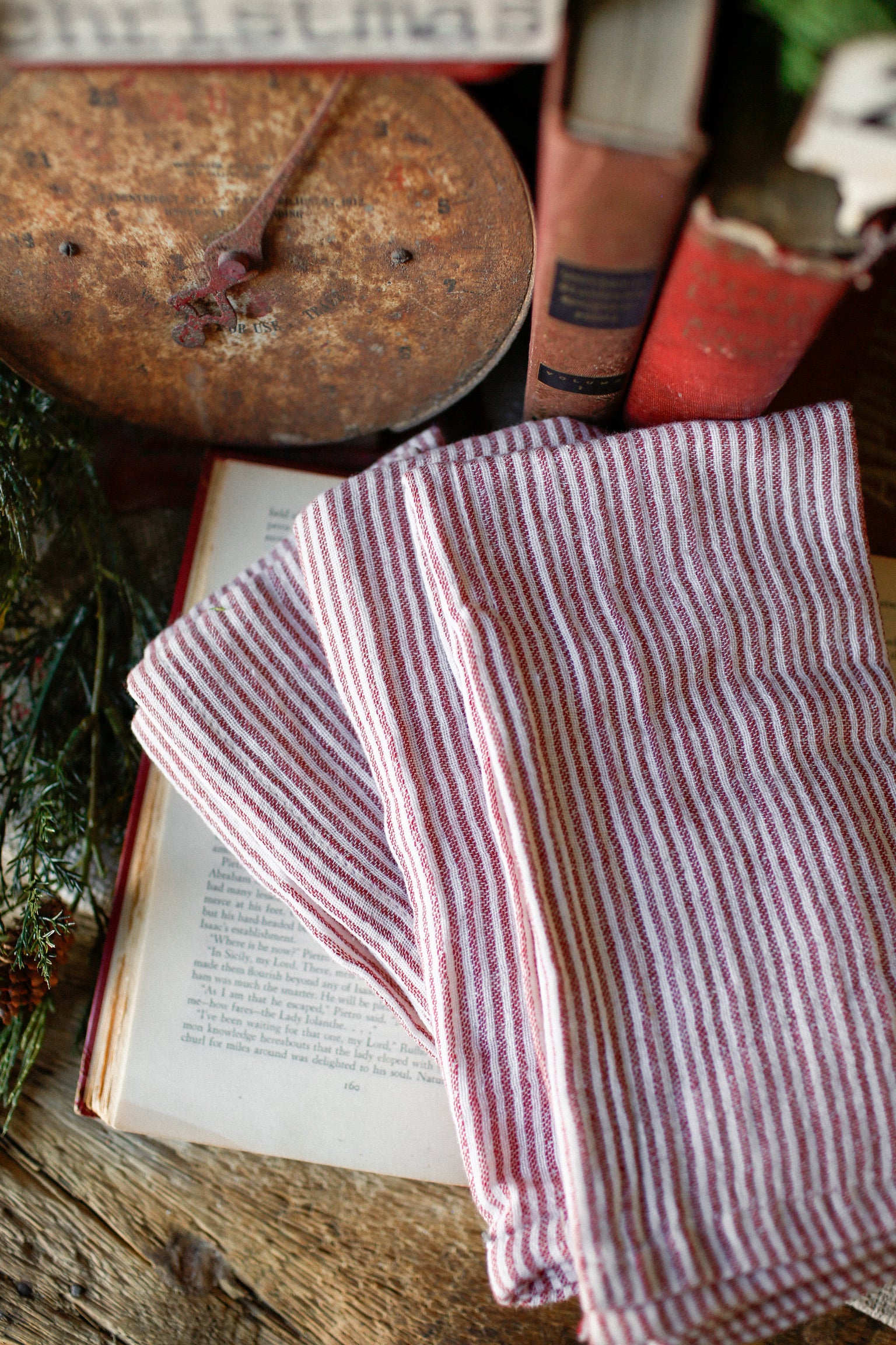 Candy Cane Striped Napkins