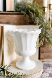 Vintage Milk Glass Large Vase The Little Burlap Barn®