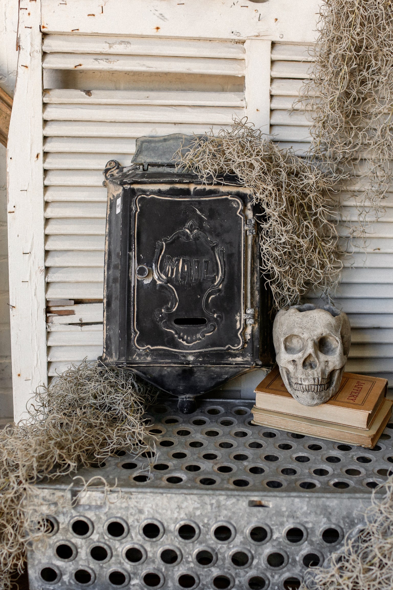 Vintage Cast Iron Mailbox