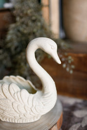 Cast Iron Swan Planter