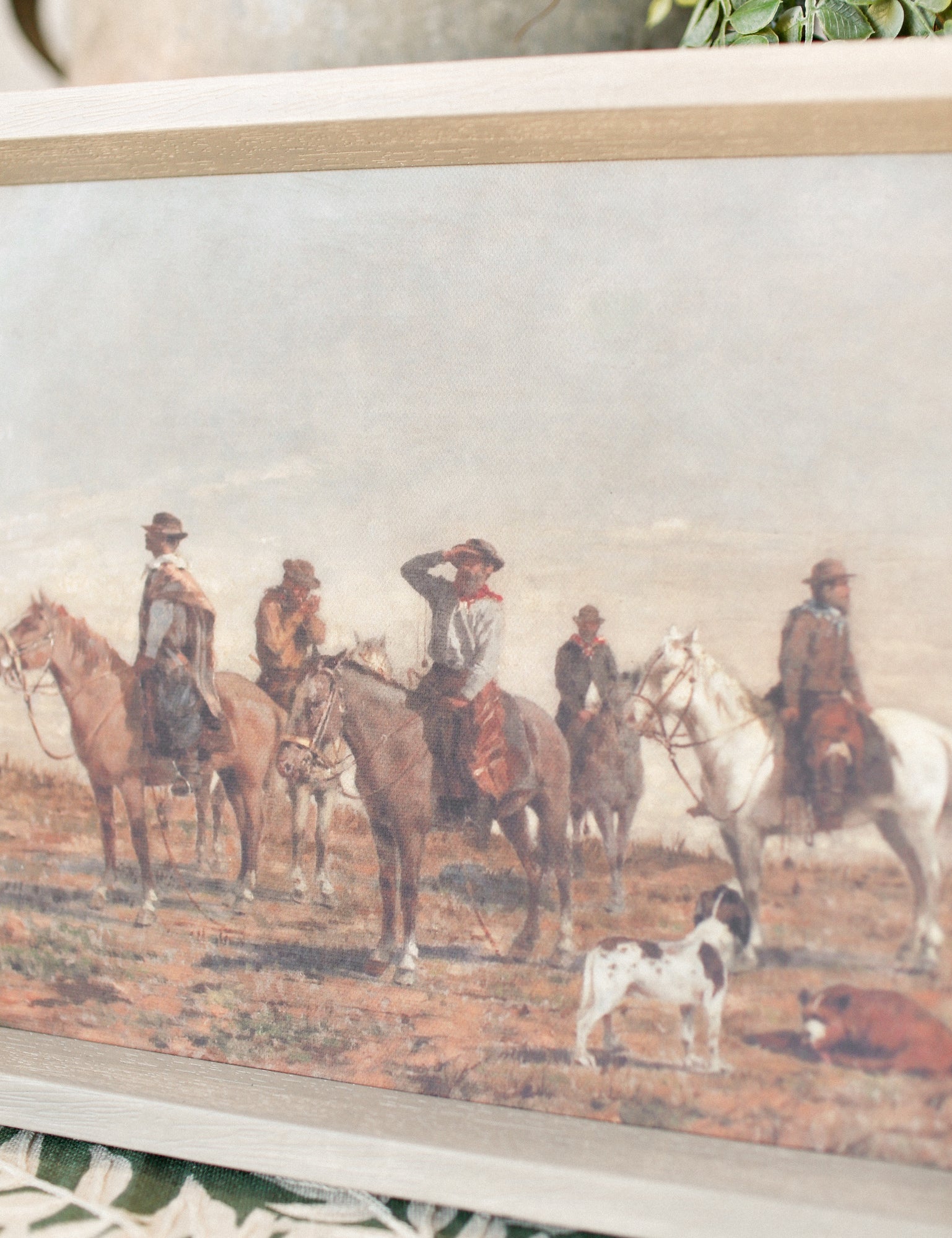 Cowboys Ride Framed Art The Little Burlap Barn®