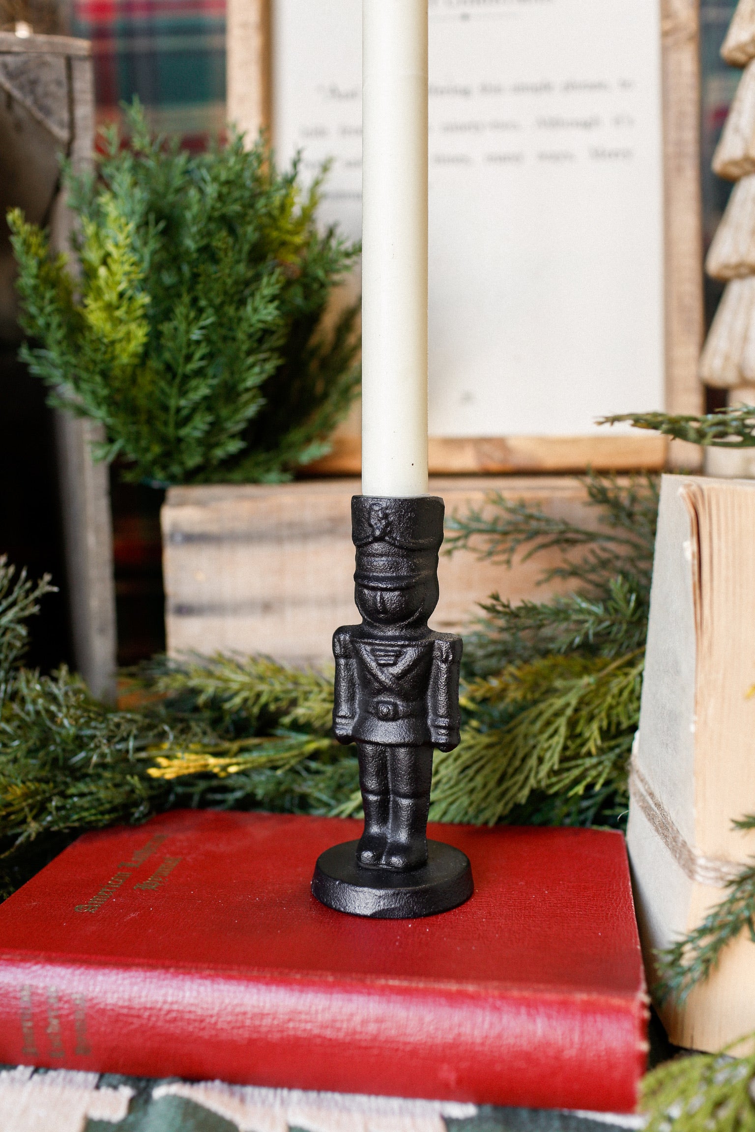 Cast Iron Nutcracker Candlestick