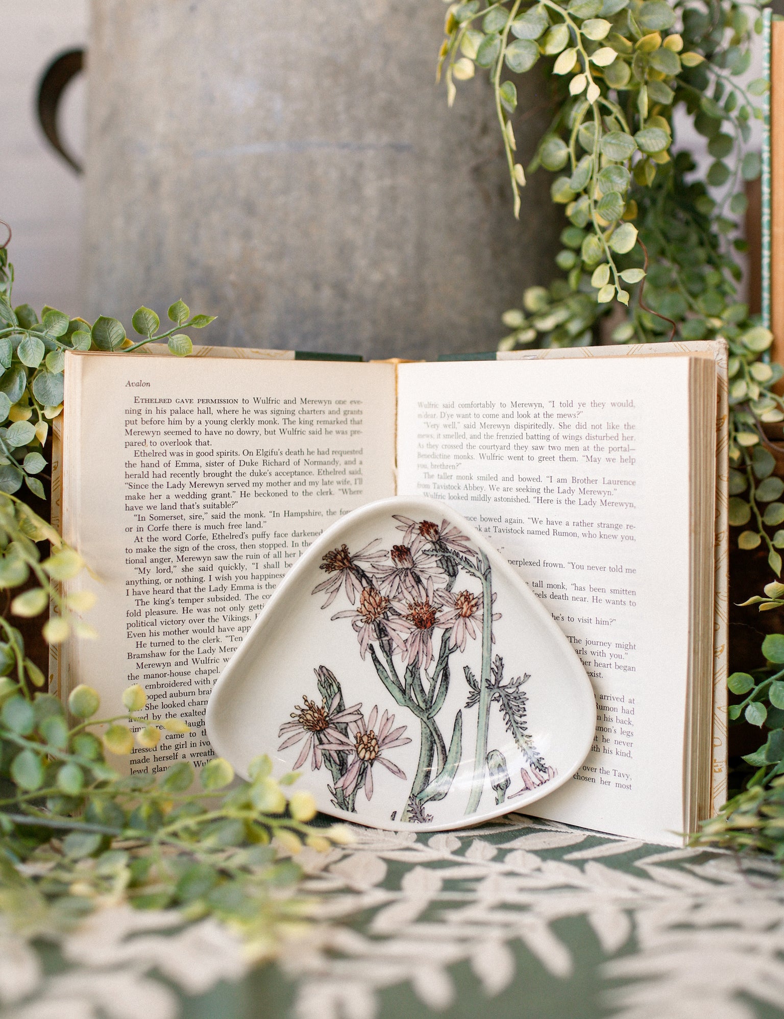 Stoneware Floral Dish The Little Burlap Barn®