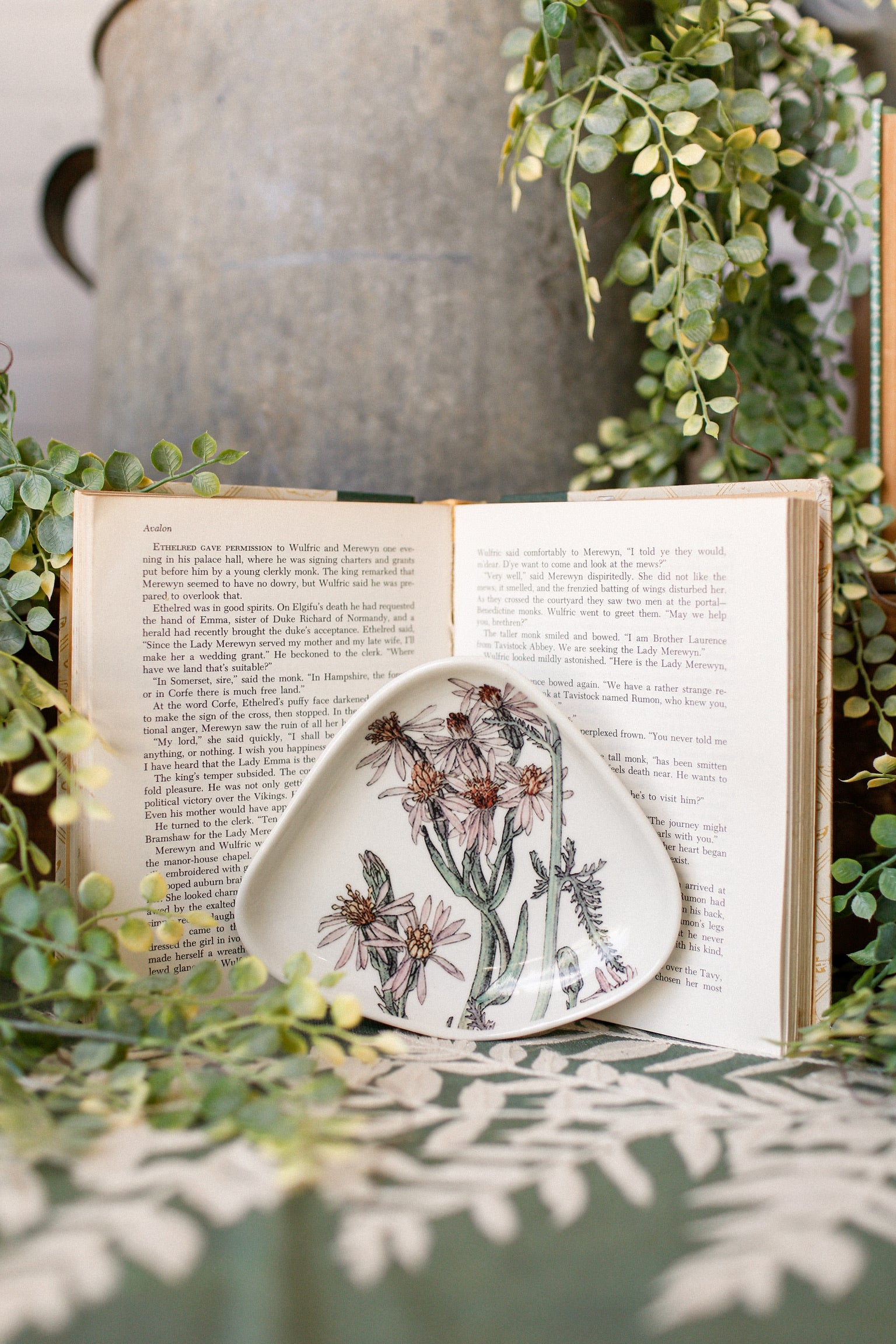 Stoneware Floral Dish The Little Burlap Barn®