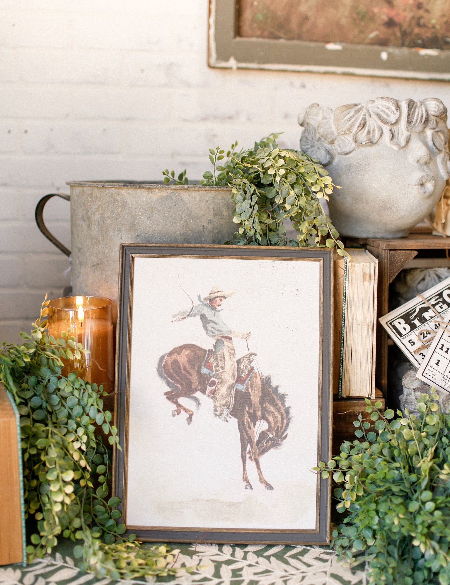 Bucking Bronco Framed Art The Little Burlap Barn®
