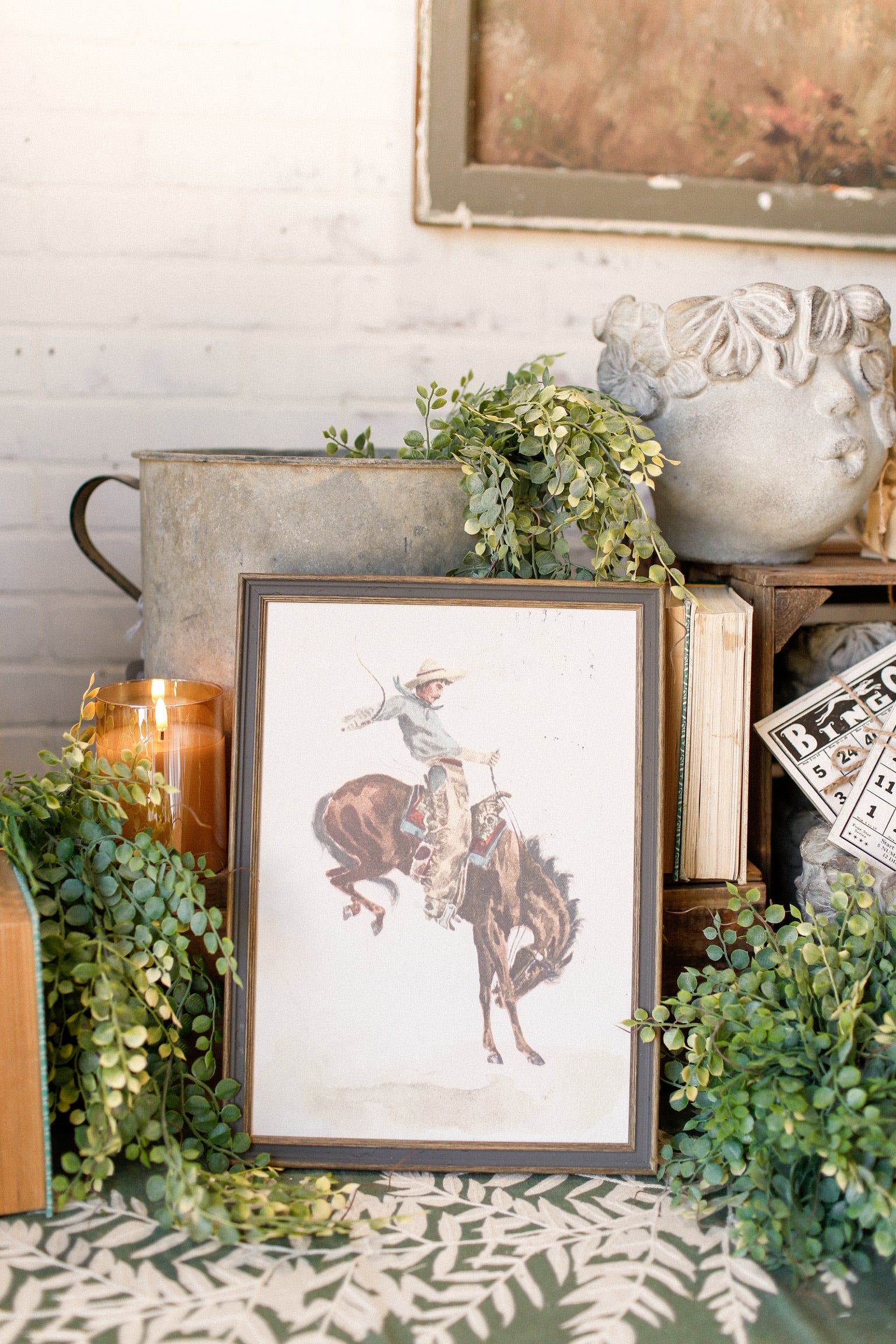 Bucking Bronco Framed Art The Little Burlap Barn®