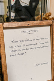 Handmade "Hocus Pocus" Framed Sign