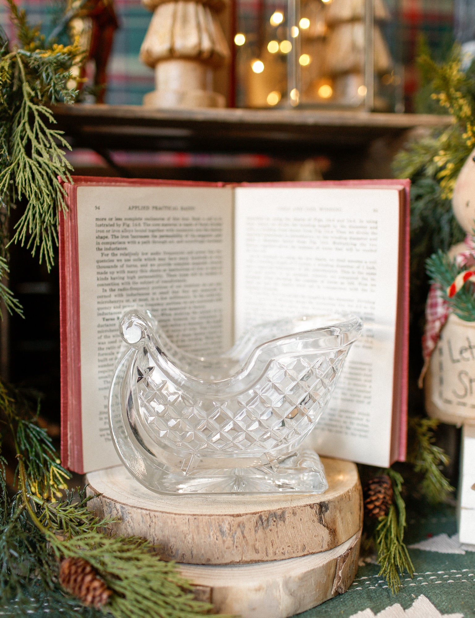 Vintage Crystal Sleigh The Little Burlap Barn®