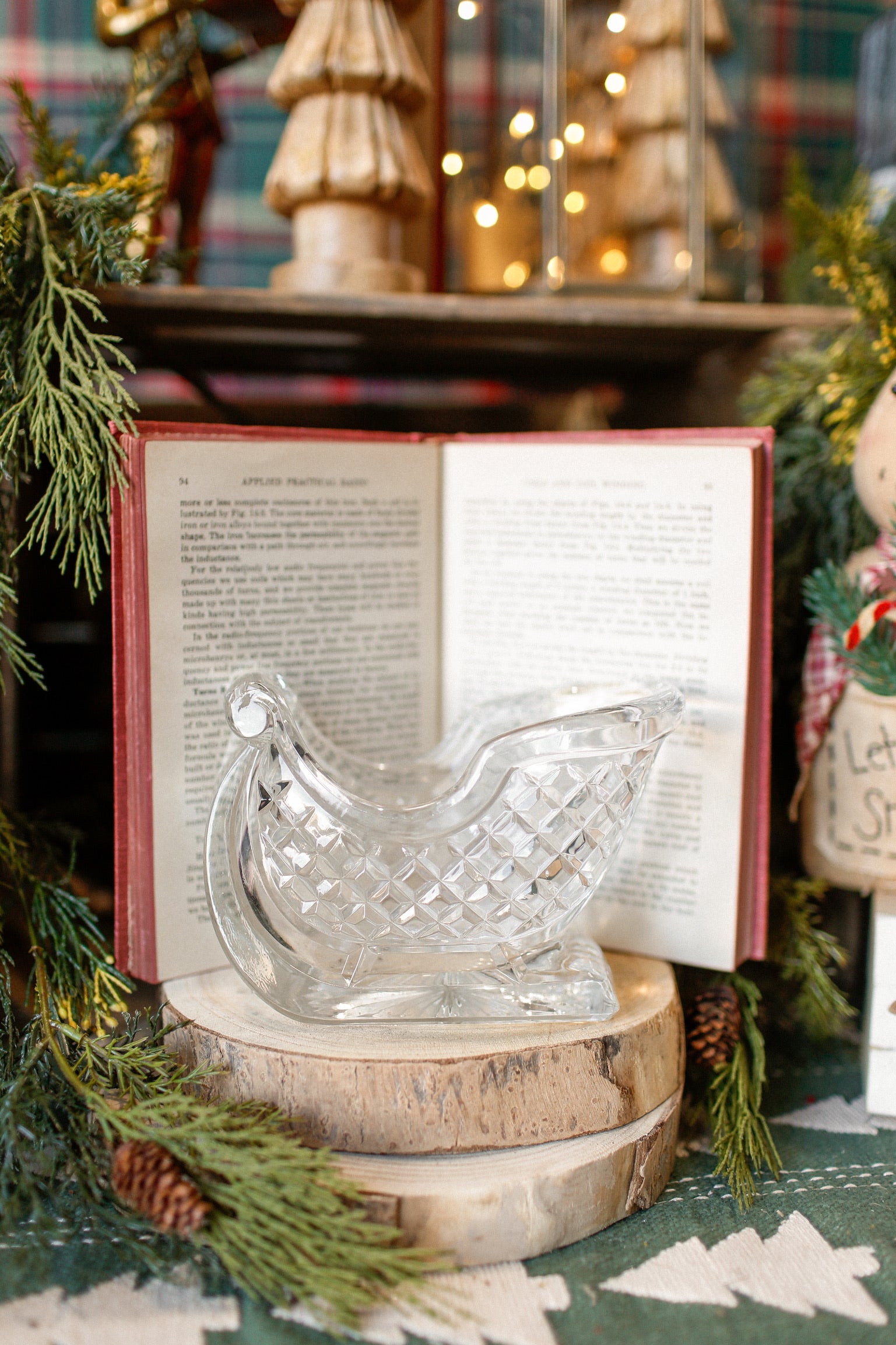 Vintage Crystal Sleigh The Little Burlap Barn®