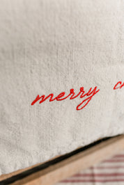 Embroidered "Merry Christmas" Runner