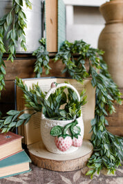 Stoneware Strawberry Basket