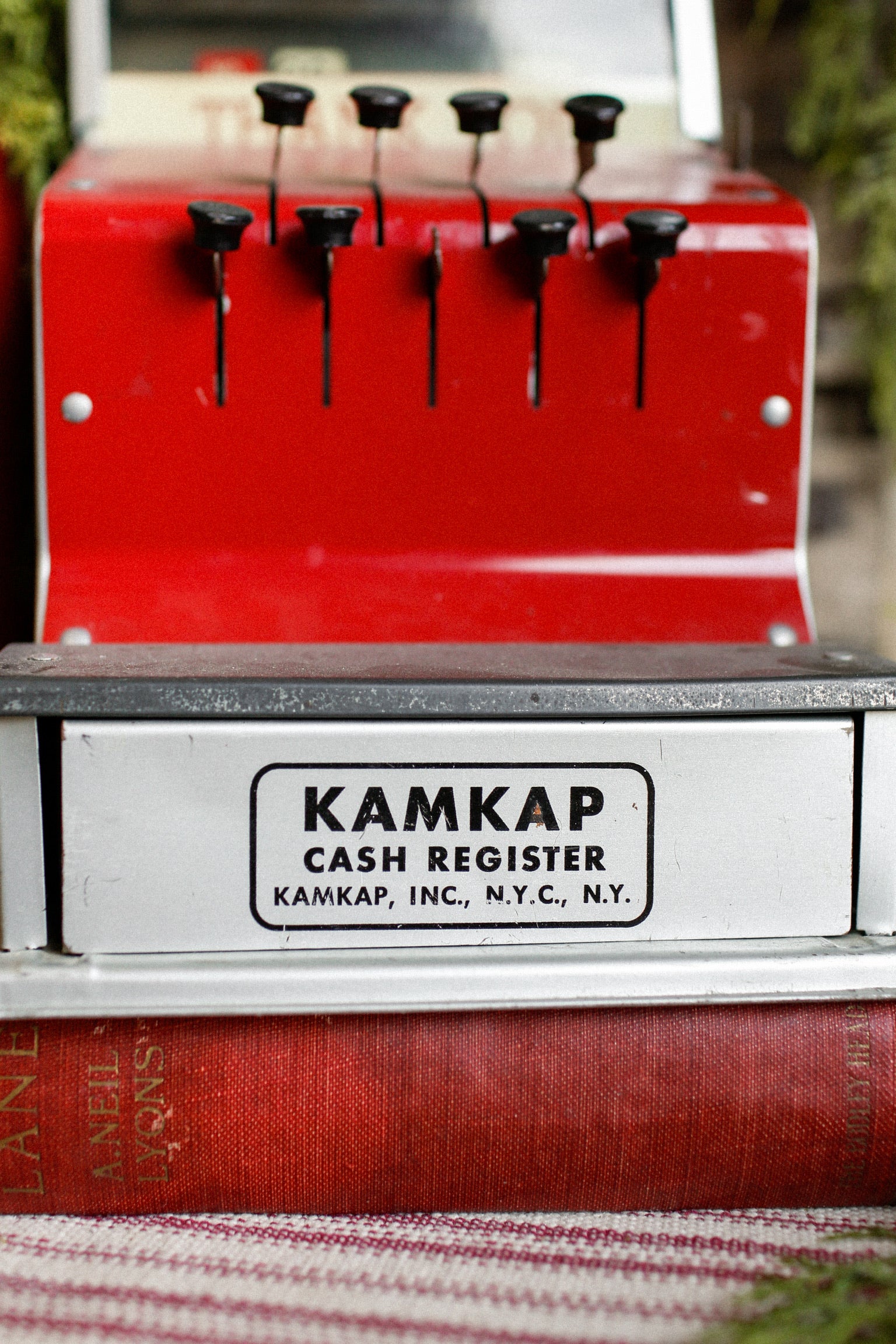 Vintage Kamkap Red Toy Register