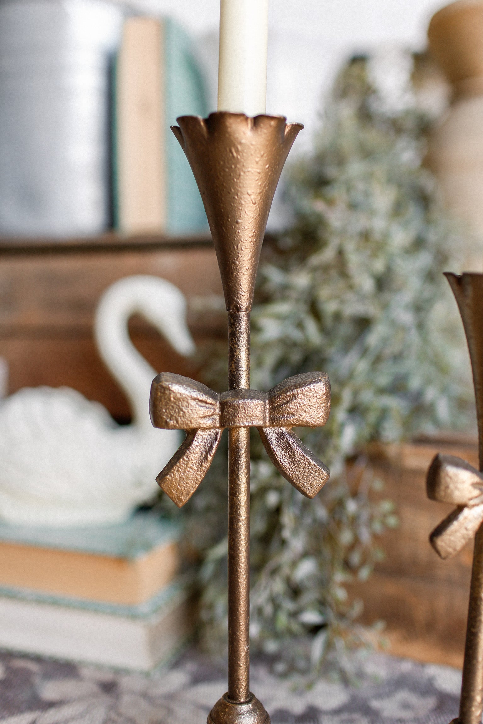 Fluted Bow Candlestick