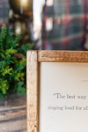 Handmade "Elf" Framed Sign