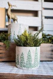 Concrete Tree Farm Pot