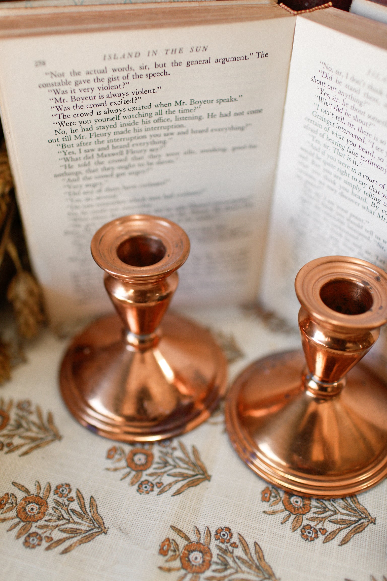 Vintage Copper Candlesticks