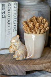 Squirrel Stoneware Vase Creative Co-Op