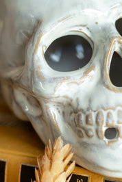 Ceramic Glazed Skull The Little Burlap Barn®