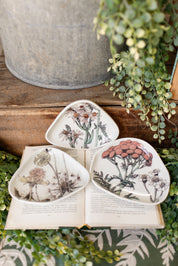 Stoneware Floral Dish The Little Burlap Barn®