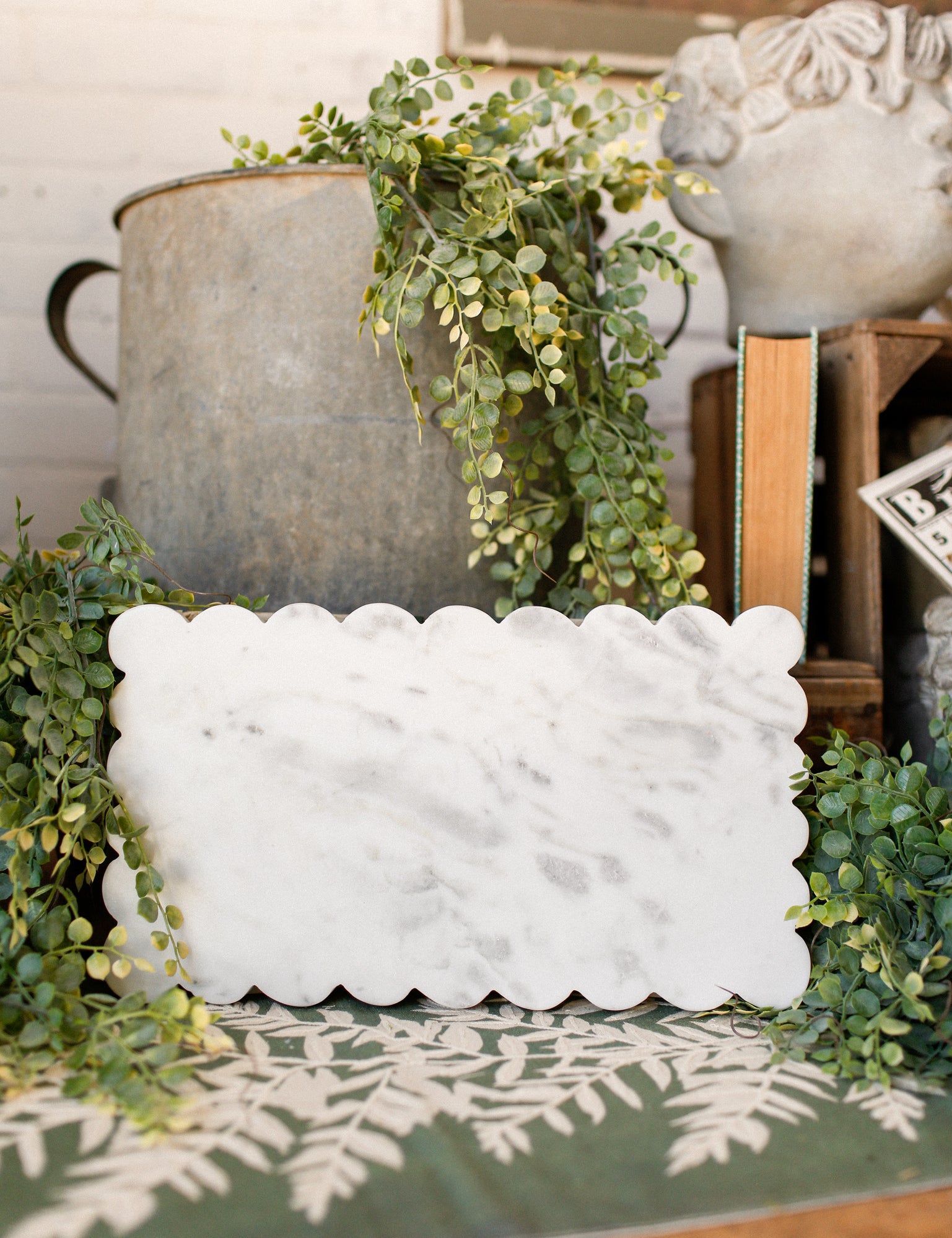 Marble Scalloped Cutting Board The Little Burlap Barn®