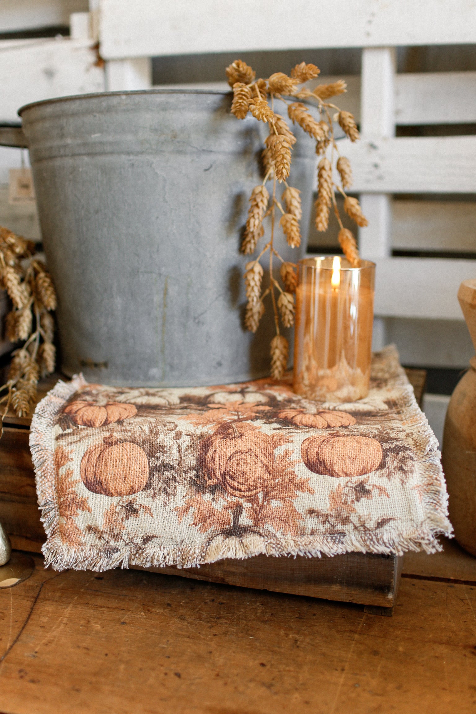 Autumn Leaves & Pumpkins Runner