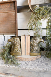 Vintage Brass Eagle Bookends
