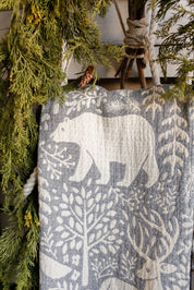 Woodland Fringe Throw