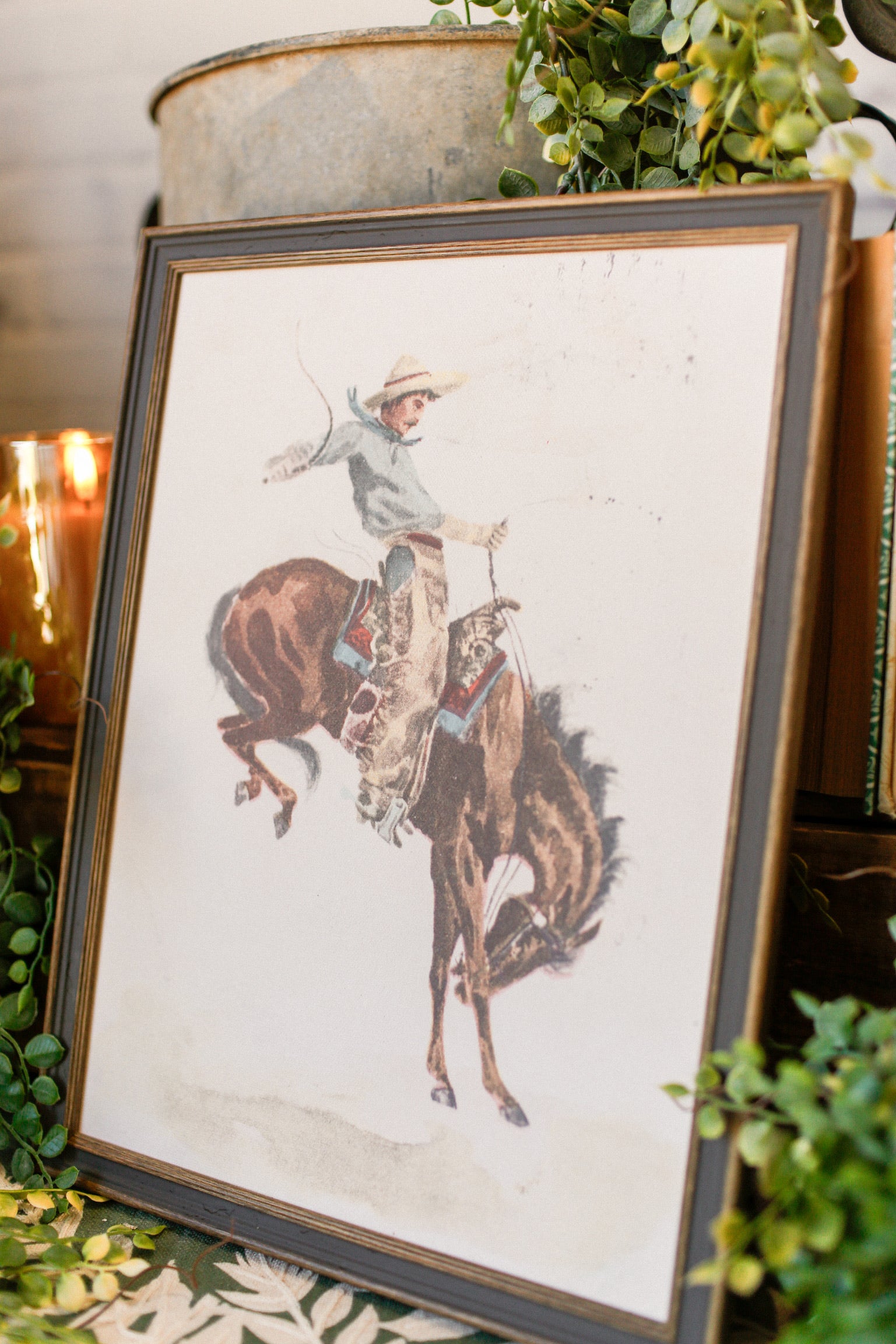 Bucking Bronco Framed Art The Little Burlap Barn®