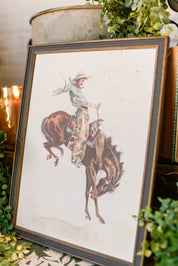 Bucking Bronco Framed Art The Little Burlap Barn®