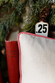 Embroidered Dog Sled Pillow