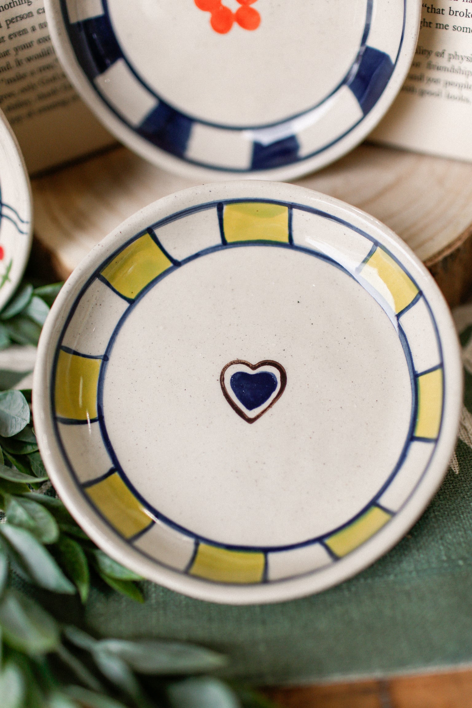Stoneware Striped Charm Dish The Little Burlap Barn®