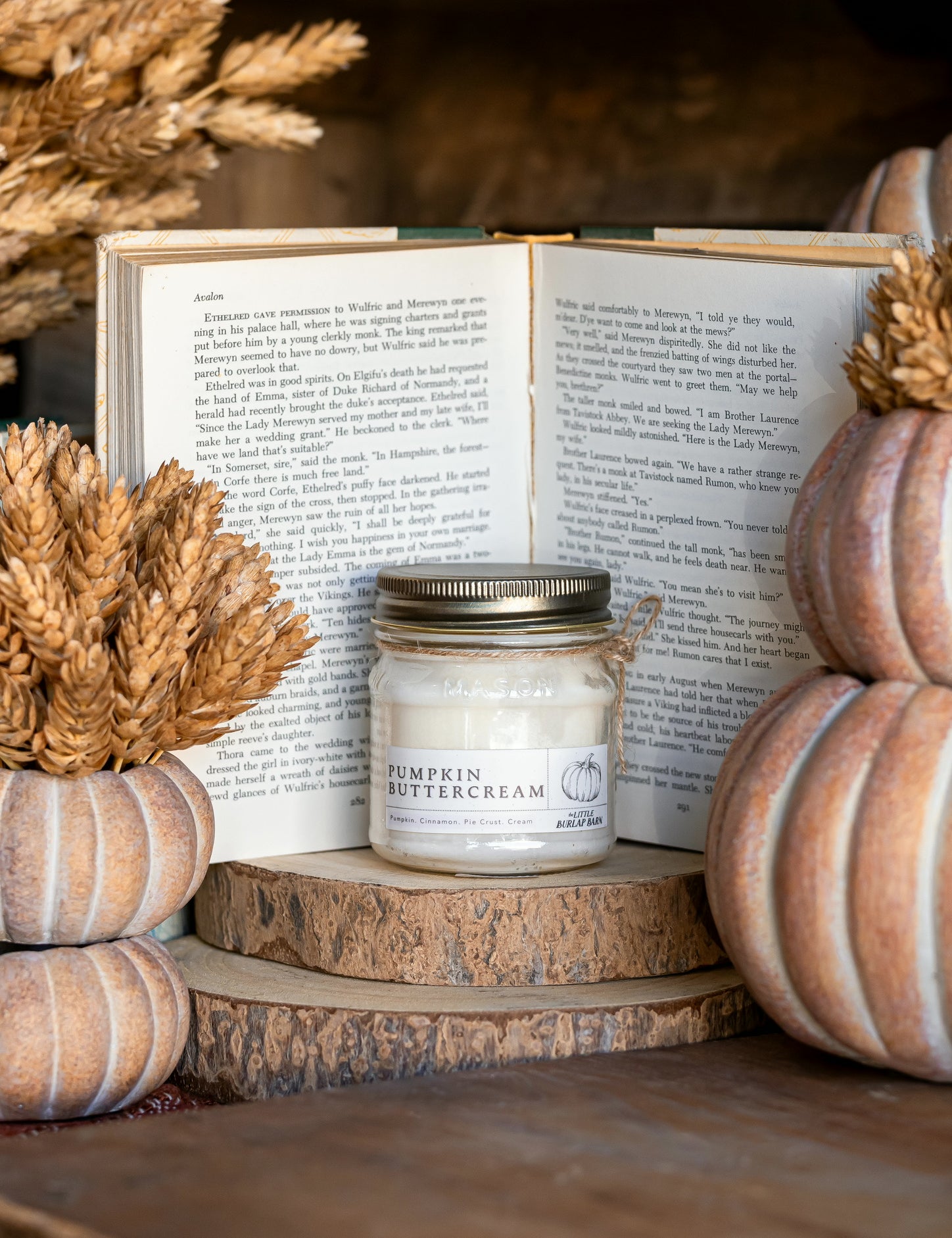 Pumpkin Buttercream Mason Jar Candle The Little Burlap Barn