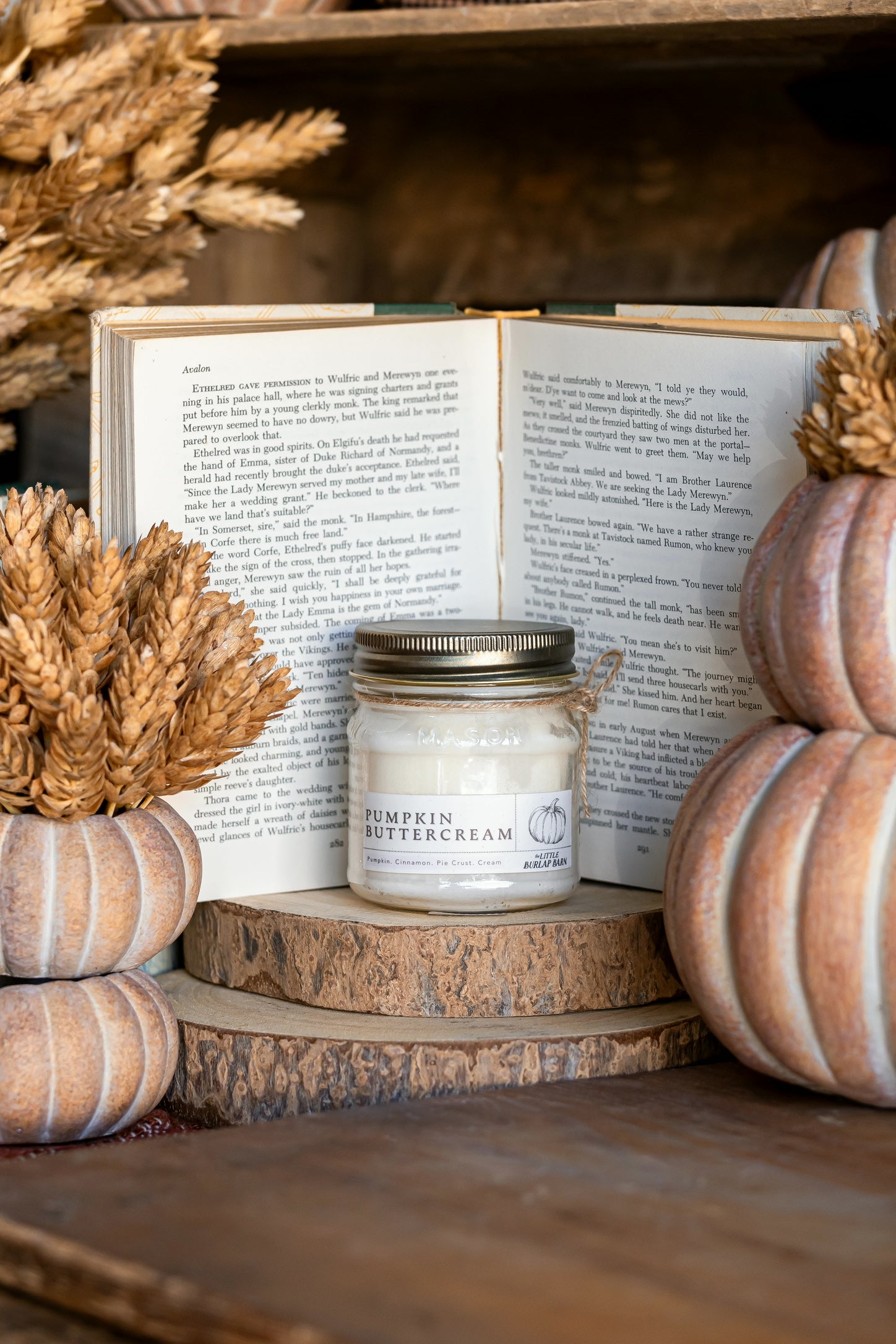 Pumpkin Buttercream Mason Jar Candle The Little Burlap Barn