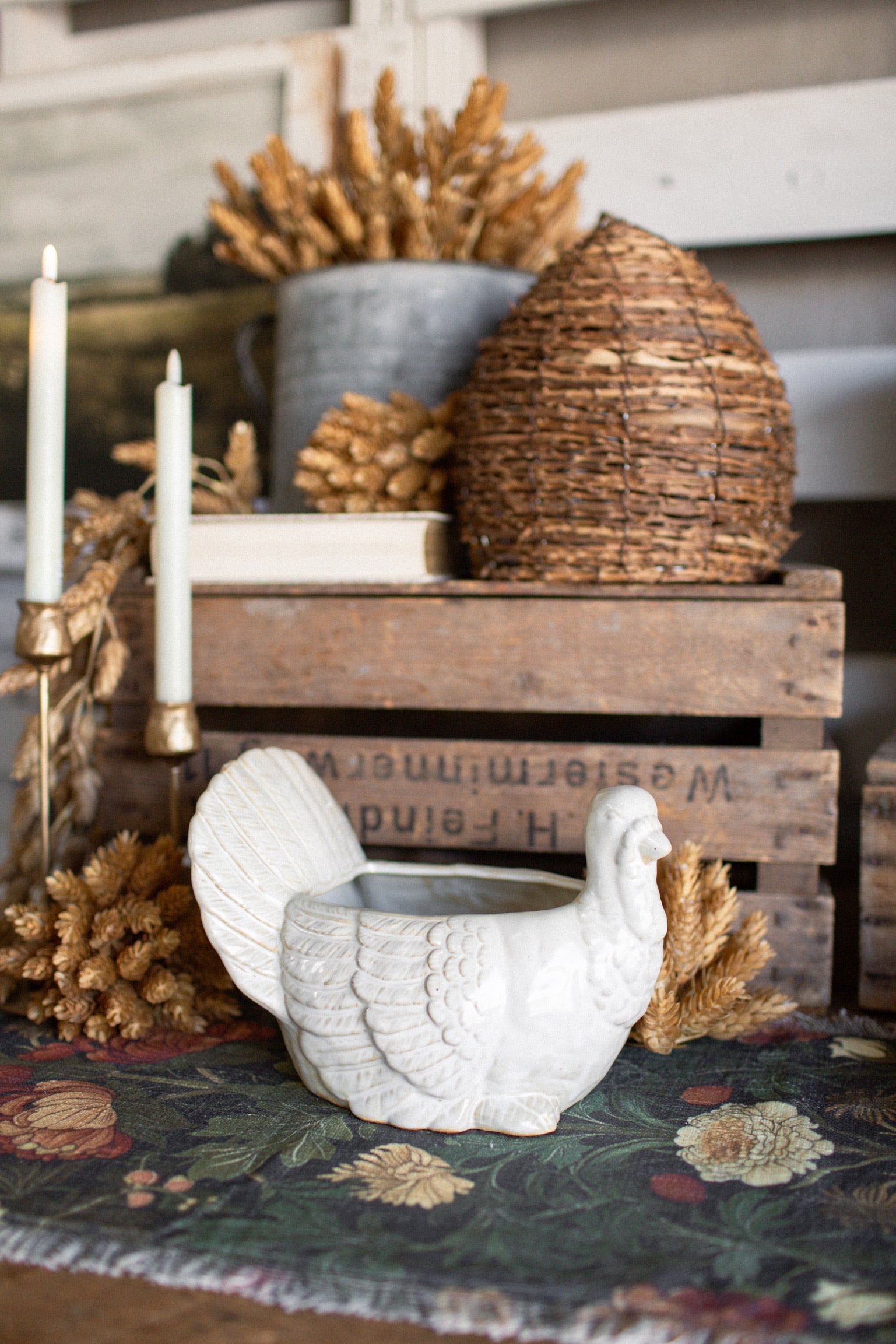 Stoneware Turkey Bowl