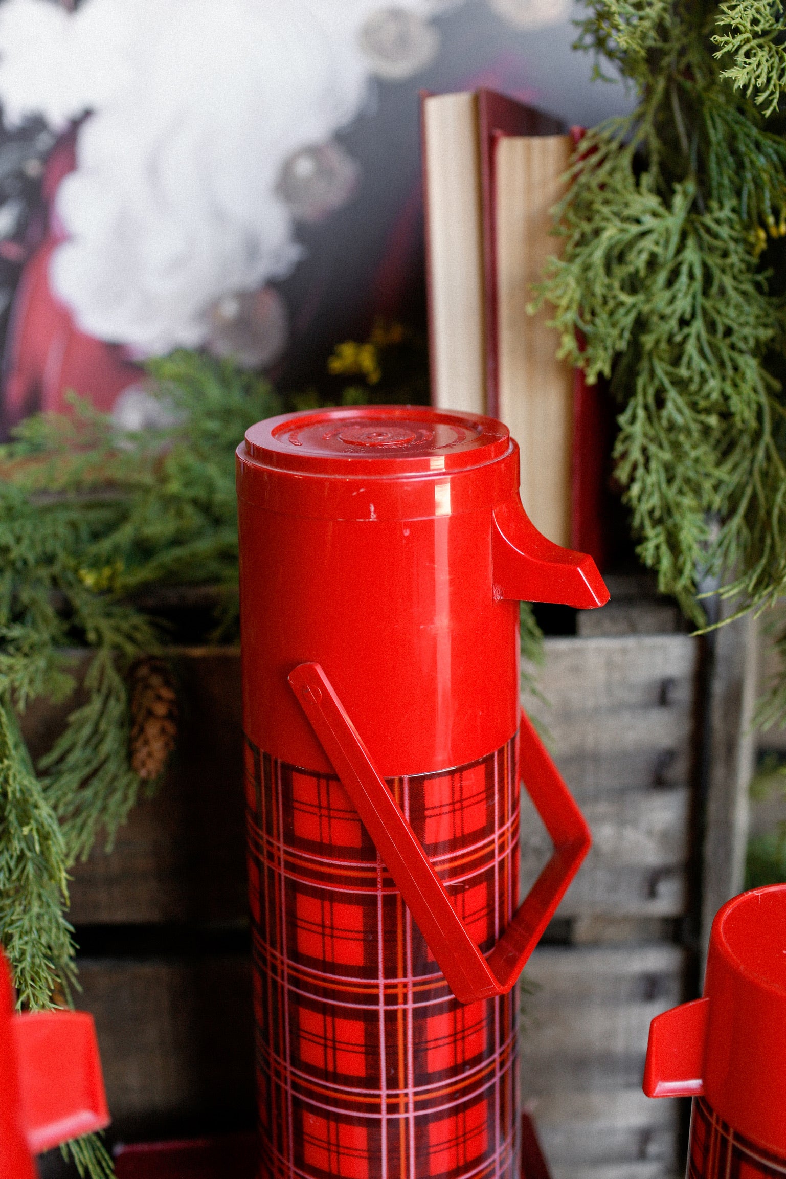 Vintage Aladdin Plaid Thermos