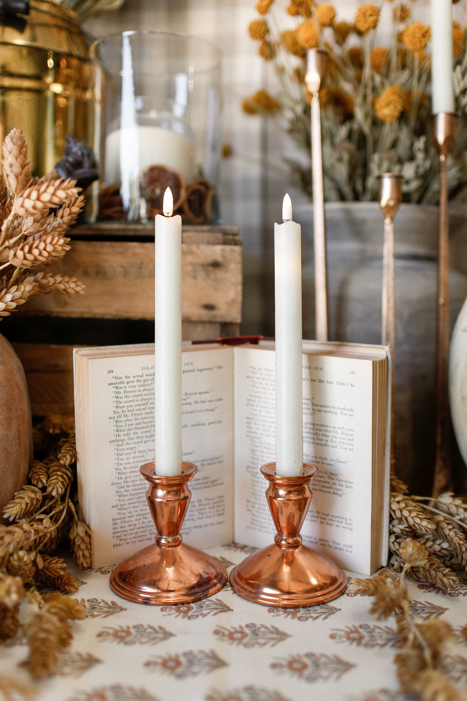 Vintage Copper Candlesticks