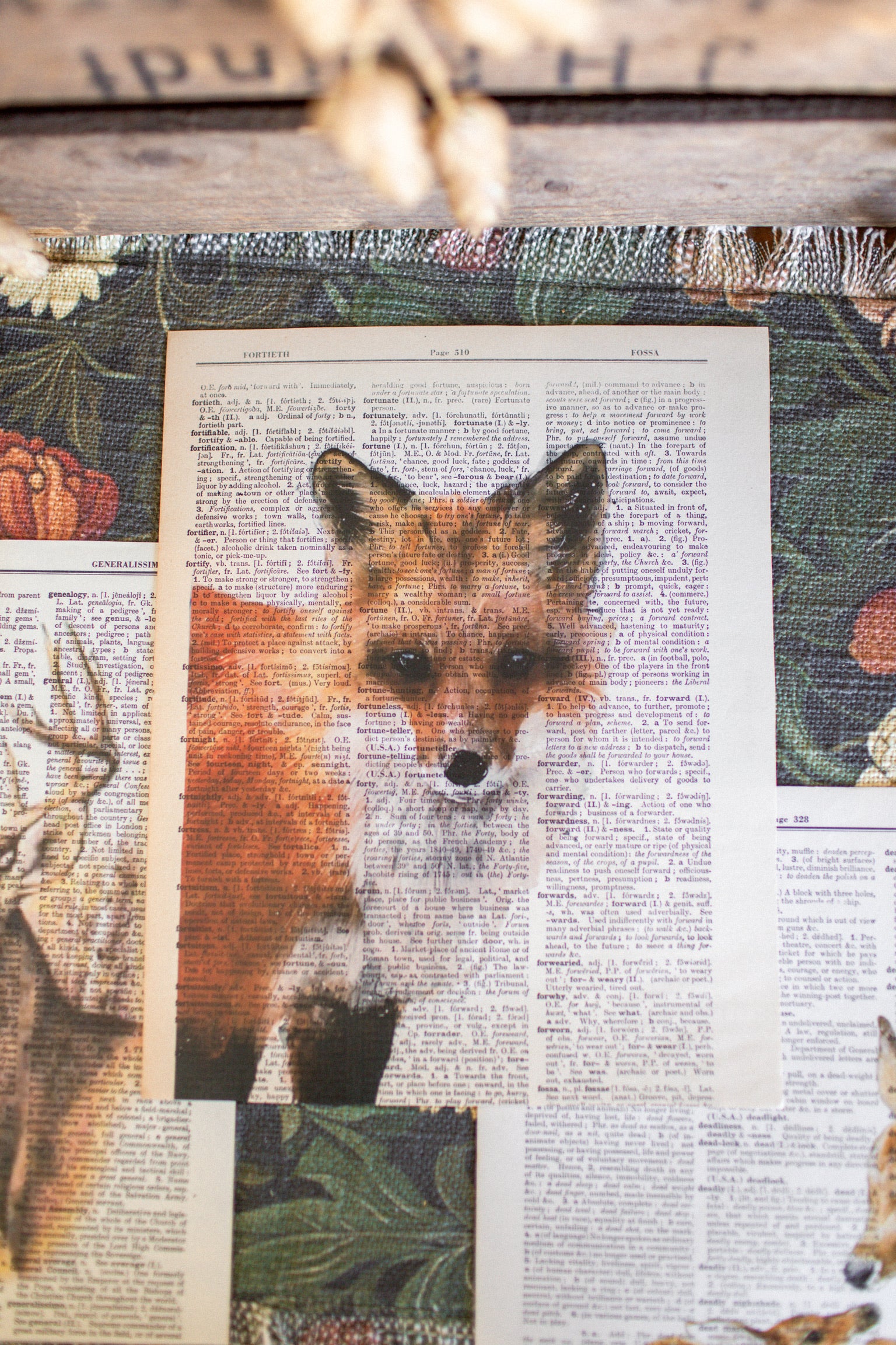Handmade Fall Dictionary Print