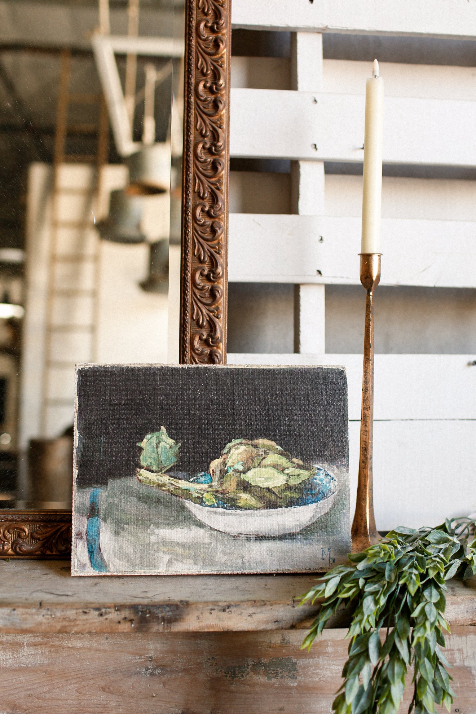 Artichoke Still Life Canvas Print