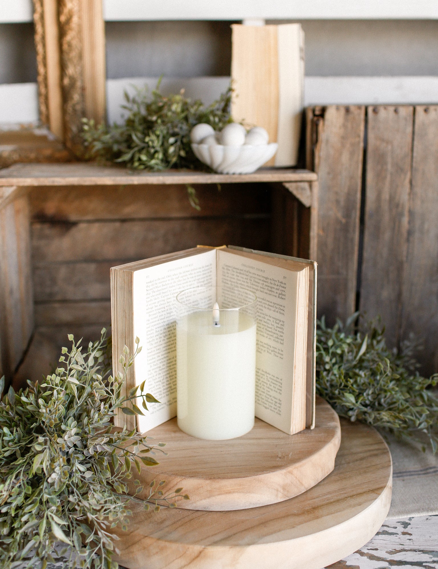 XS Ivory Flameless Candle The Little Burlap Barn®